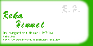 reka himmel business card